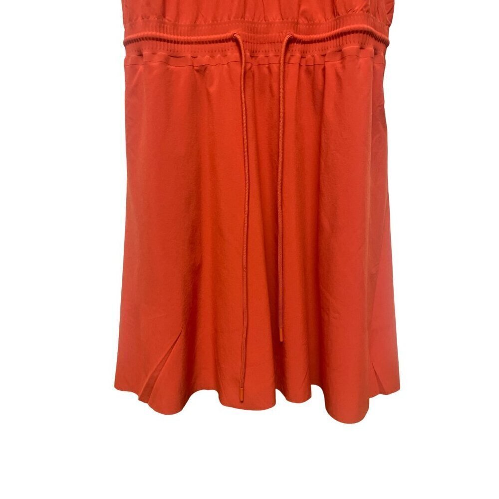 NEW! Athleta Savannah Strap Mini Athletic Dress Orange Pockets Women's Small - Picture 5 of 11